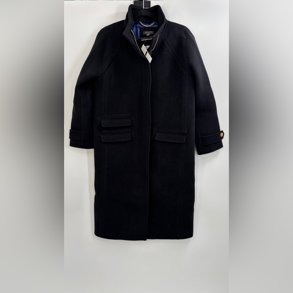 J.Crew Long Toscana coat in Italian stadium-cloth wool blend - Picture 6 of 8
